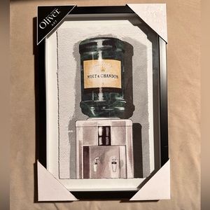 Framed Oliver Gal 'Champagne For Days' Canvas Art Print